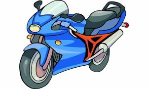Раскраска мотоцикл для детей 3 4 лет #25 #405562