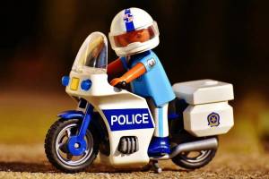 Раскраска мотоцикл полицейский #1 #405606