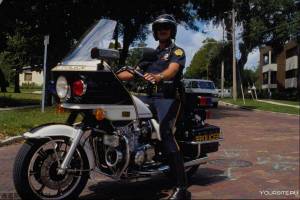 Раскраска мотоцикл полицейский #23 #405628