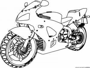 Раскраска мотоциклы для детей 6 7 лет #35 #405718
