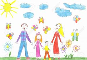 Раскраска моя семья для детей 4 5 лет #2 #406255