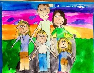 Раскраска моя семья для детей 4 5 лет #5 #406258