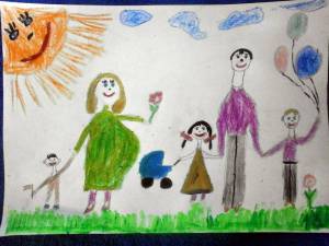 Раскраска моя семья для детей 4 5 лет #10 #406263