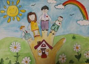 Раскраска моя семья для детей 4 5 лет #13 #406266
