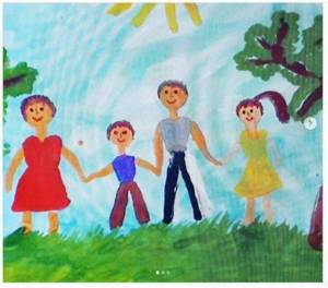 Раскраска моя семья для детей 4 5 лет #33 #406286