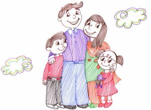 Раскраска моя семья для детей 6 7 лет #33 #406364