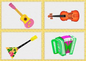 Раскраска музыкальные инструменты для детей 6 7 лет #2 #407032
