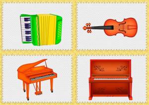 Раскраска музыкальные инструменты для детей 6 7 лет #4 #407034