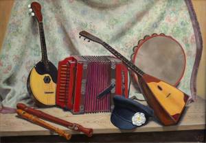 Раскраска музыкальные инструменты народные #9 #407106