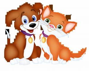Раскраска мультик кошечки собачки для детей #6 #407360