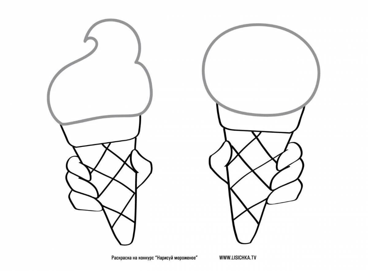 Раскраски Мороженое
