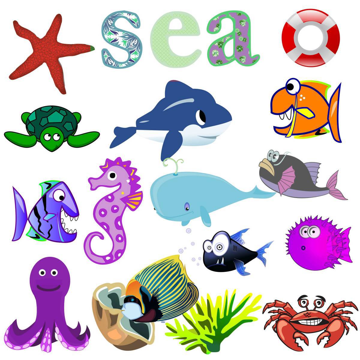 Морские животные для детей #36