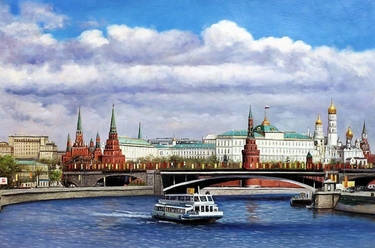 Москва река Кремль