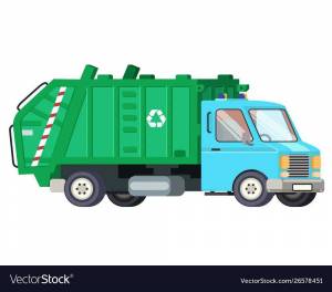Раскраска мусоровоз для детей 4 5 лет #10 #408387