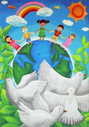 Раскраска мы за мир для детей #3 #408834