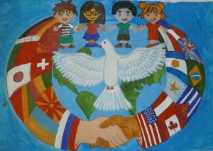 Раскраска мы за мир для детей #5 #408836
