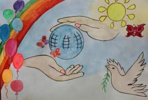 Раскраска мы за мир для детей #8 #408839