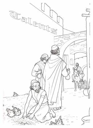 Раскраска мытарь и фарисей для детей #27 #408972