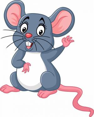 Раскраска мышка для детей 2 3 лет #29 #409089