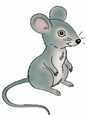 Раскраска мышка для детей 3 4 лет #4 #409102