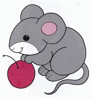 Раскраска мышка для детей 3 4 лет #28 #409126