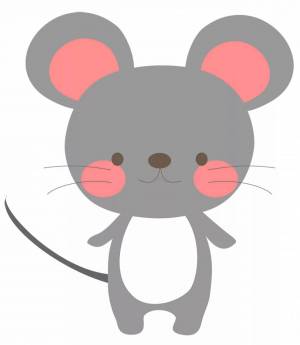 Раскраска мышка картинка для детей #16 #409189