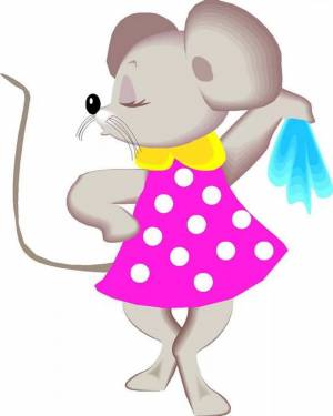 Раскраска мышка картинка для детей #32 #409205