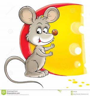 Раскраска мышка с сыром #4 #409286