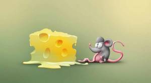 Раскраска мышка с сыром #21 #409303