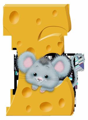 Раскраска мышка с сыром #28 #409310
