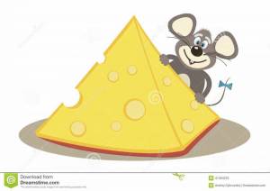 Раскраска мышка с сыром #30 #409312