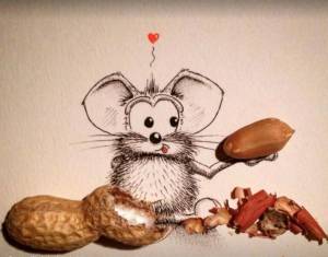 Раскраска мышка сосиска #8 #409326