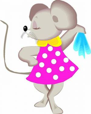 Раскраска мышонок для детей #18 #409372