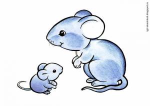 Раскраска мышонок для детей #19 #409373