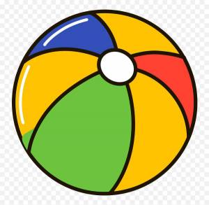 Раскраска мяч для детей 3 4 лет #22 #410088