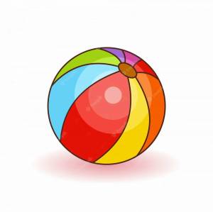 Раскраска мячик для детей 3 4 лет #17 #410109