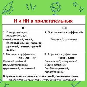 Раскраска н и нн в словах разных частей речи #27 #410155