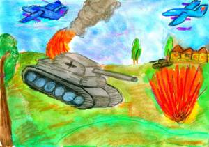 Раскраска на военную тематику для детей в школу #13 #410941