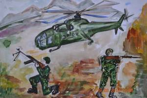 Раскраска на военную тематику для детей в школу #27 #410955