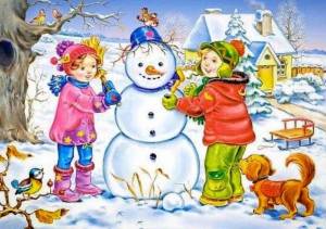 Раскраска на зимнюю тему для детей 4 5 лет #15 #411385