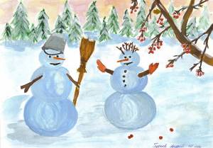 Раскраска на зимнюю тему для детей 4 5 лет #16 #411386