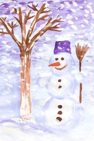 Раскраска на зимнюю тему для детей 6 7 лет #10 #411419