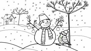 Раскраска на зимнюю тему для детей 6 7 лет #18 #411427