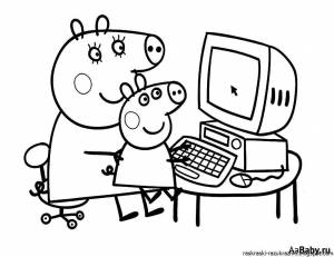 Раскраска на компьютере для девочек с помощью мышки #20 #411650