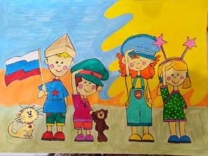 Раскраска на патриотическую тему для дошкольников #34 #411878