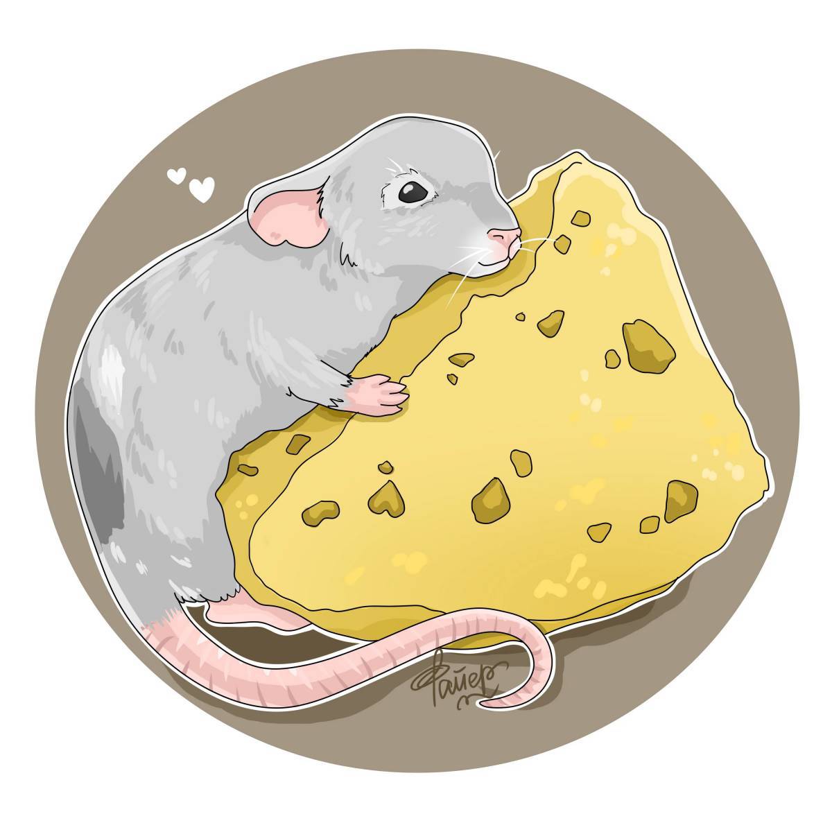Мышка с сыром #34