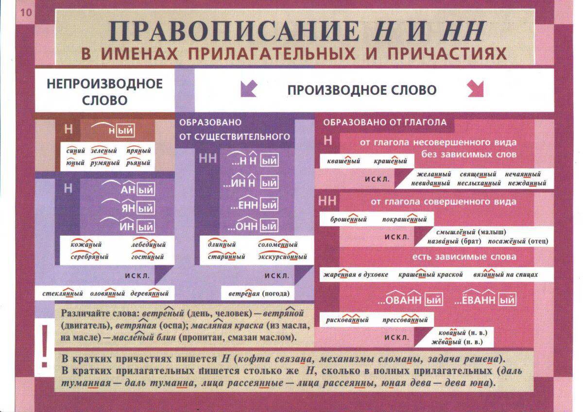 Н и нн в словах разных частей речи лошадь #30