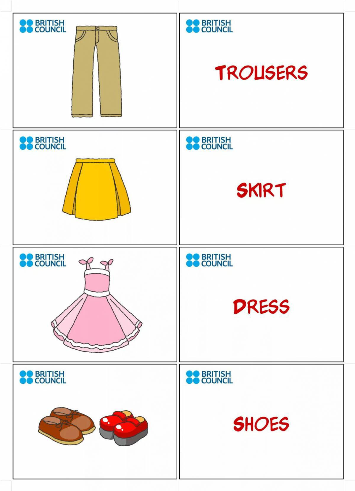 На английском для детей одежда #18