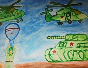 Раскраска на тему 23 февраля день защитника отечества детские #29 #412278