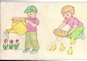 Раскраска на тему добрые дела и поступки для детей #19 #412414